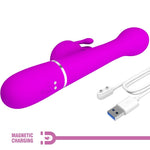 Pretty Love Vibrador Dejon Coelho 3 En 1 Multifunción Violeta