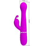 Pretty Love Vibrador Dejon Coelho 3 En 1 Multifunción Violeta
