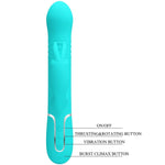 Pretty Love Vibrador Coale Coale Pérolas Aqua Verde