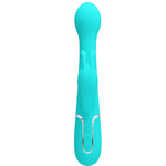 Pretty Love Vibrador Coelho Dejon 3 Em 1 Multifuno Aqua Verde