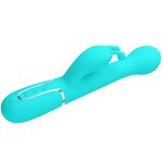 Pretty Love Vibrador Coelho Dejon 3 Em 1 Multifuno Aqua Verde