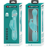 Pretty Love Vibrador Coelho Dejon 3 Em 1 Multifuno Aqua Verde