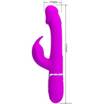 Pretty Love Vibrador Coelho Dejon 3 Em 1 Multifuno Fucsia