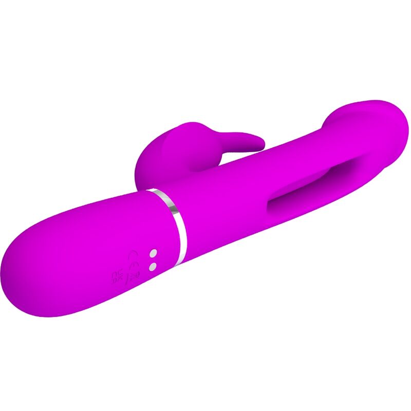 Pretty Love Vibrador Coelho Dejon 3 Em 1 Multifuno Fucsia