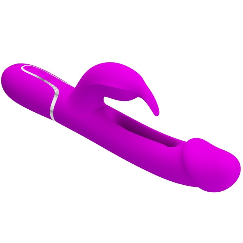 Pretty Love Vibrador Coelho Dejon 3 Em 1 Multifuno Fucsia