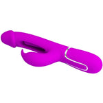 Pretty Love Vibrador Coelho Dejon 3 Em 1 Multifuno Fucsia