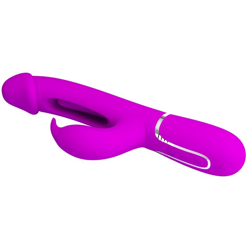 Pretty Love Vibrador Coelho Dejon 3 Em 1 Multifuno Fucsia
