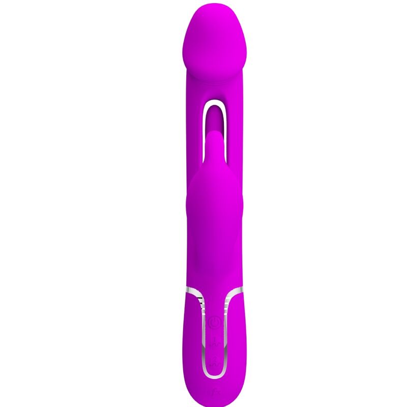 Pretty Love Vibrador Conejo Dejon 3 En 1 Multifunción Fucsia