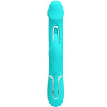 Vibrador de conejo multifunción 3 en 1 Pretty Love Dejon Aqua Verde