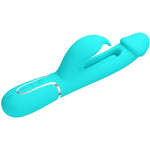 Vibrador de conejo multifunción 3 en 1 Pretty Love Dejon Aqua Verde