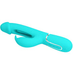 Vibrador de conejo multifunción 3 en 1 Pretty Love Dejon Aqua Verde
