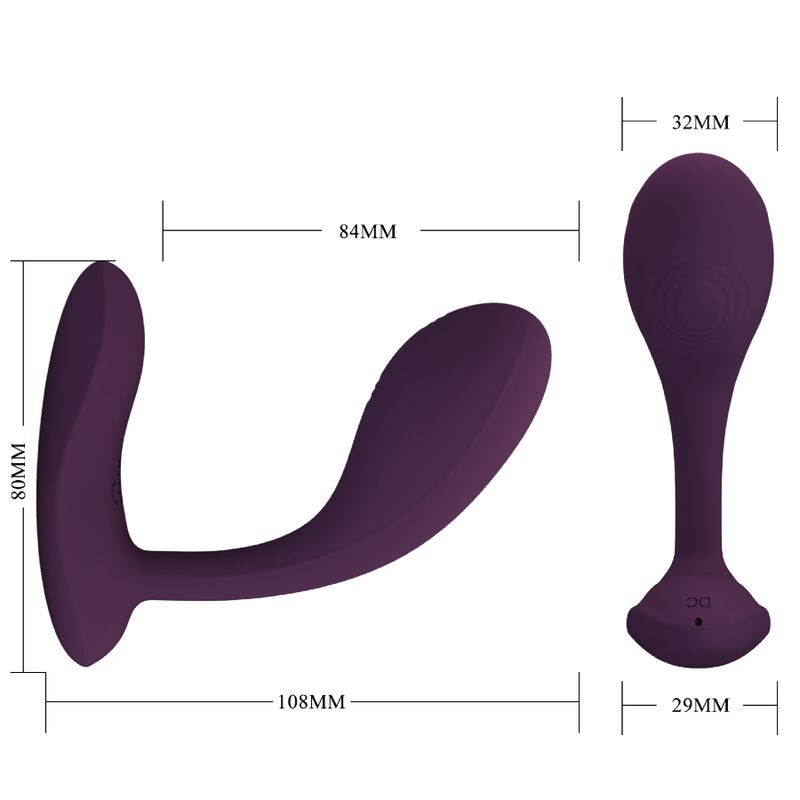 Pretty Love Baird G-spot 12 Vibrações Recarregável Lila App