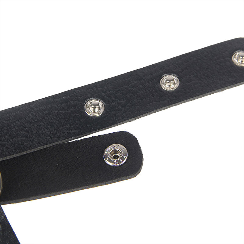 Subblime Cadenas de Cuero para Arnés de Pecho Negro Talla Única