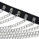 Subblime Arnés de Pecho Con Grandes Anillos de Cadena Mango Único