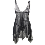 Subblime Babydoll Tecido Tule Peito Renda L/xl