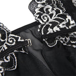 Subblime Babydoll Tecido Tule Peito Renda L/xl