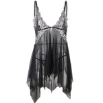 Subblime Babydoll Tecido Tule Peito Renda L/xl