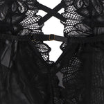 Subblime Teddy Halter Neck Espalda Descubierta Encaje Negro L/XL