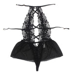 Subblime Teddy Halter Neck Espalda Descubierta Encaje Negro L/XL
