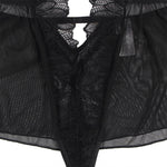 Subblime Teddy Halter Neck Espalda Descubierta Encaje Negro L/XL