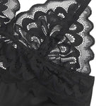 Subblime Babydoll Com Peito Estampado Floral Preto S/m
