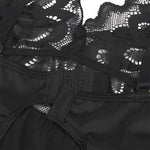 Subblime Babydoll Com Peito Estampado Floral Preto L/xl