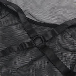 Subllime Vestido Halter Neck Transparente Preto L/xl