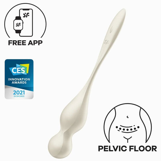 Satisfyer Bolas Vibratorias de Kegel Love Birds Blanco