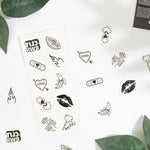 Secret Play - Conjunto de 10 Tatuajes Temporales De La Colección de Dulces