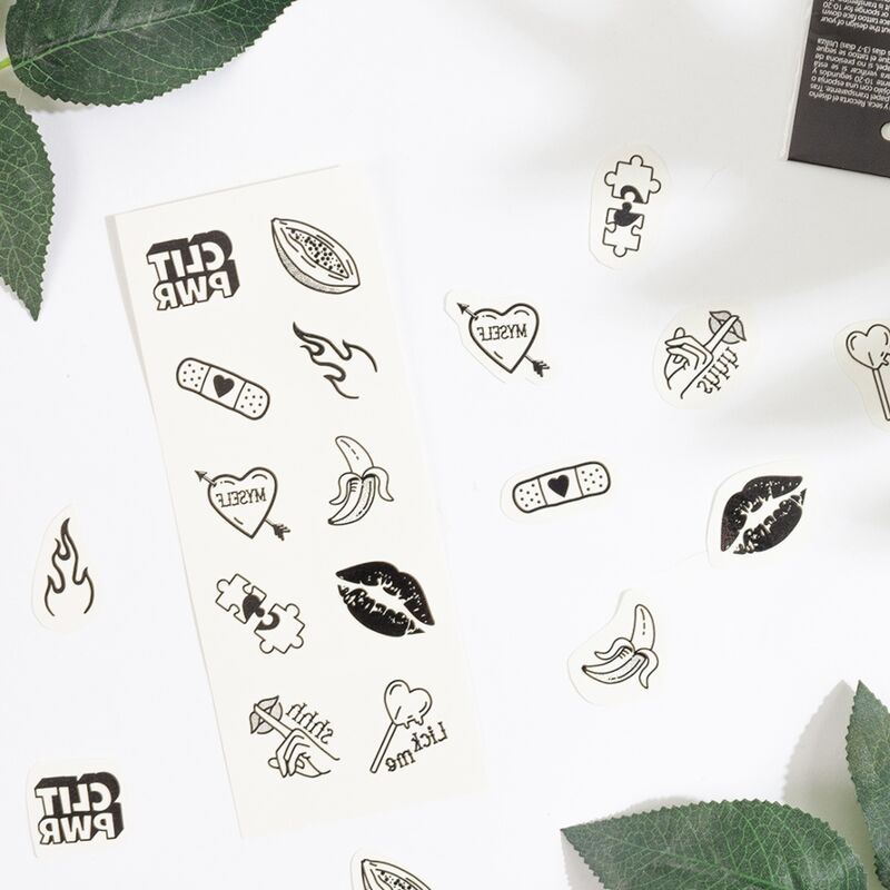 Secret Play - Conjunto de 10 Tatuajes Temporales De La Colección de Dulces