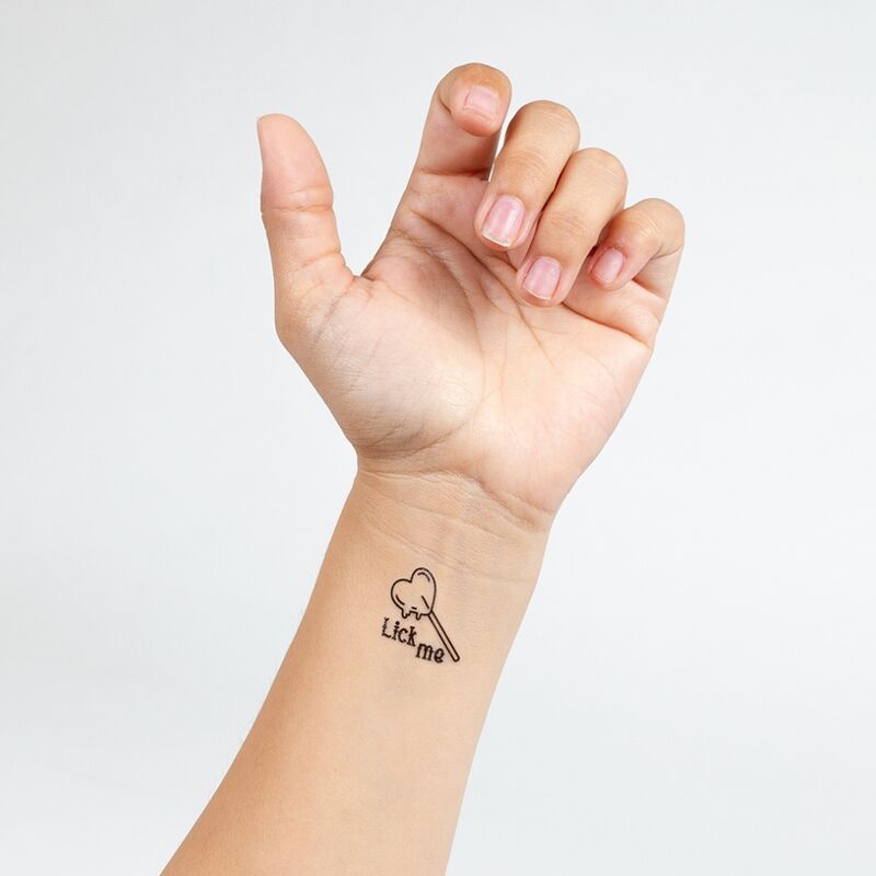 Secret Play - Conjunto de 10 Tatuagens Temporrias Da Coleo de Doces