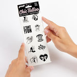 Secret Play - Conjunto de 10 Tatuagens Temporrias Coleo Kinky