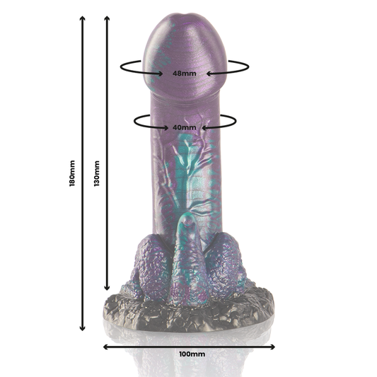 Dildo Doble Basilisco Épico Escamoso Placer Tamaño Pequeño