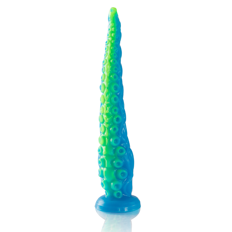 Dildo Fino Fluorescente Épico de Tentáculo de Scylla Talla Grande