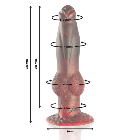 Epic Prometheus Dildo Titan Em Chamas Controle Remoto Recarregável