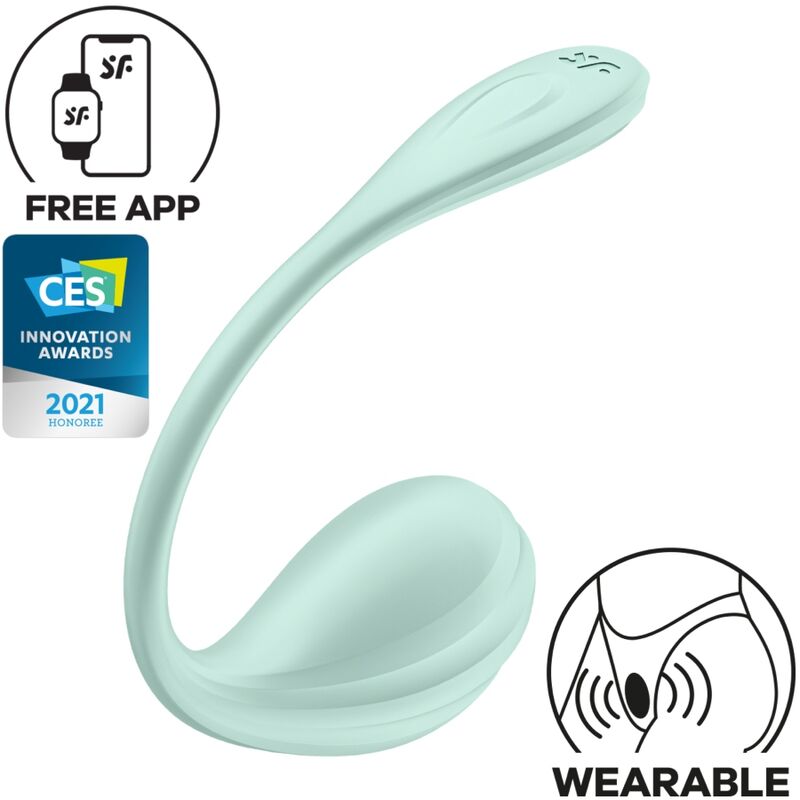 Satisfyer Estimulador de Pétalo Liso Punto G Agua Verde Aplicación Gratuita