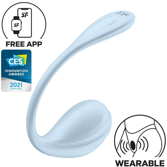 Satisfyer Estimulador de Punto G de Pétalo Liso Cielo Azul Aplicación Gratuita