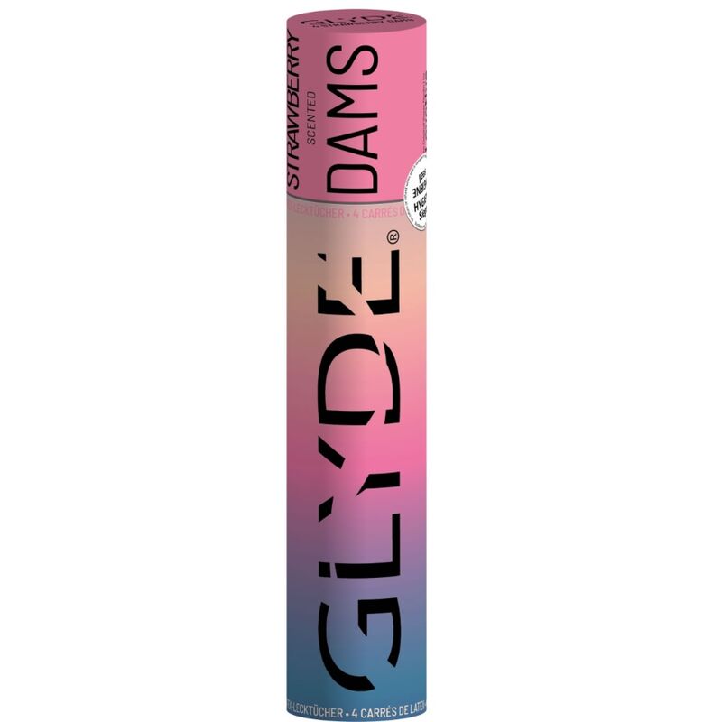 Sheer Glyde - Dams Laminas Látex Sexo Oral Morango