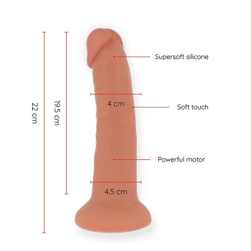 Oninder Gran Vibrador Bogotá Dildo 9 Velocidades Natural 22 Cm -o- 4,5 Cm - Aplicación Gratuita