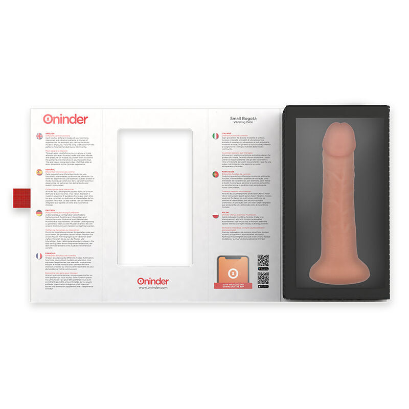 Vibrador Pequeño Oninder Bogotá Dildo 9 Velocidades Natural 17.5 Cm -o- 4 Cm - Aplicación Gratuita