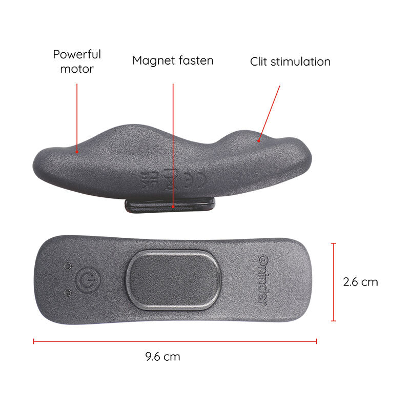 Oninder Vibrador Recargable Manila Panty 9 Velocidades 9,6 Cm X 2,6 Cm - Aplicación Gratuita