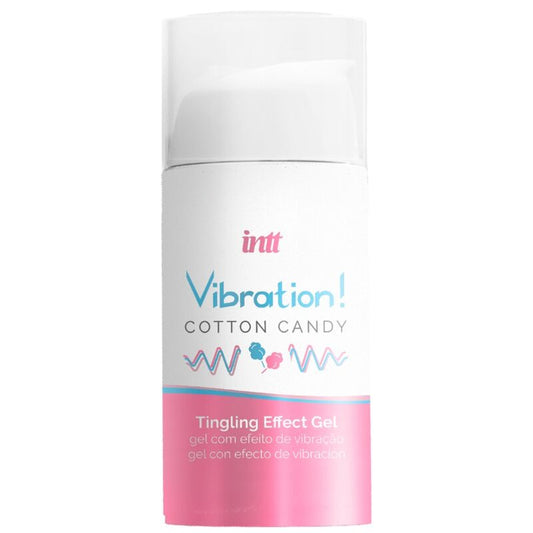 Intt Poderoso Estimulante Íntimo Algodão Doce Gel Vibrador Líquido 15 ml