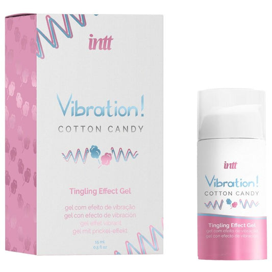 Intt Poderoso Estimulante Íntimo Algodão Doce Gel Vibrador Líquido 15 ml
