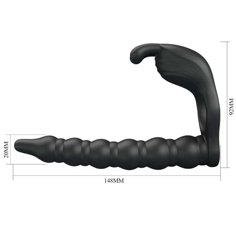 Pretty Love - Blackney Anéis para Pênis com Plug Vibrador