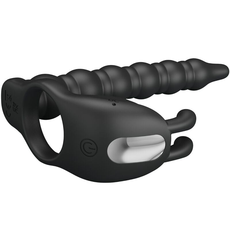 Pretty Love - Blackney Anéis para Pênis com Plug Vibrador