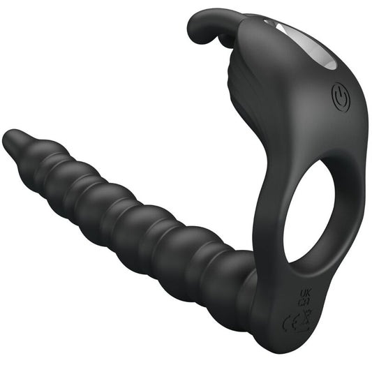 Pretty Love Blackney Anillos para Pene con Tapón Vibrador