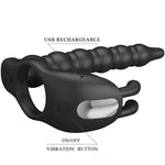 Pretty Love Blackney Anéis para Pênis Com Plug Vibrador