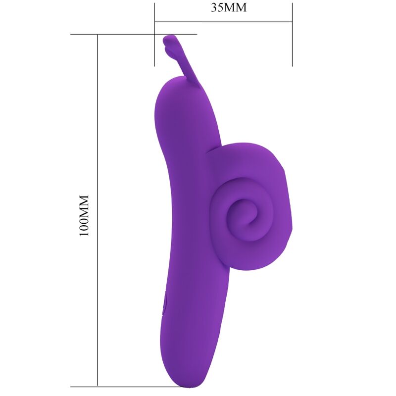 Pretty Love Snail Estimulador de Dedo Roxo Poderoso