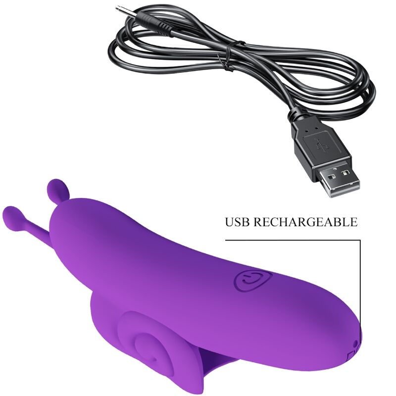 Pretty Love Snail Estimulador de Dedo Roxo Poderoso