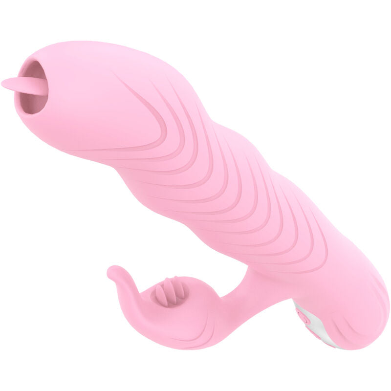 Armony - Marcia Vibrador & Thrusting Dupla Língua Efeito Calor Rosa